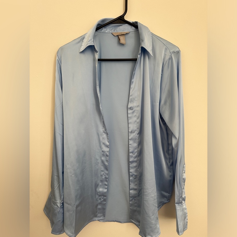 Satin Button Down - image 1